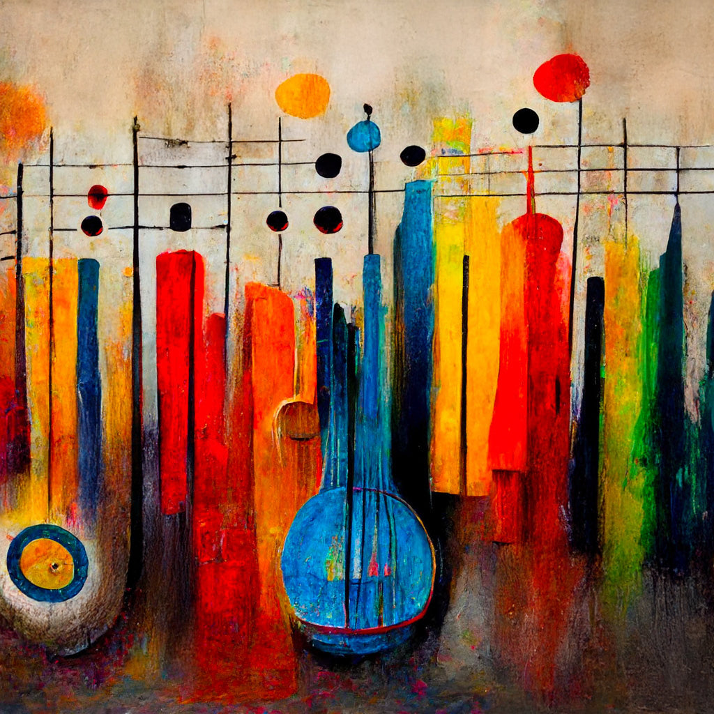 Vibrant Multicolor Melody Canvas Art - MyselfMonArt