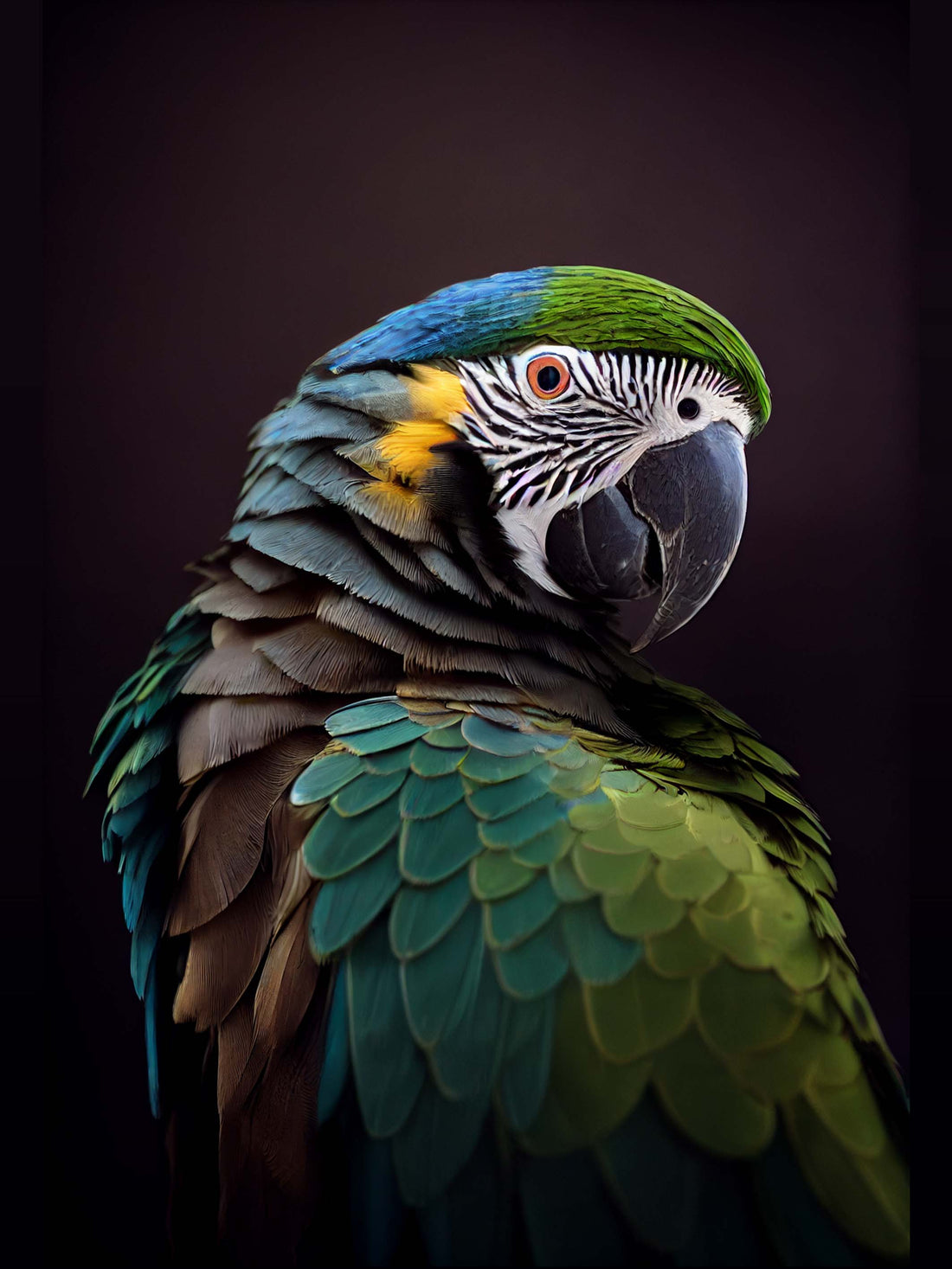 Large Parrot Canvas Wall Art – Tropical Escape