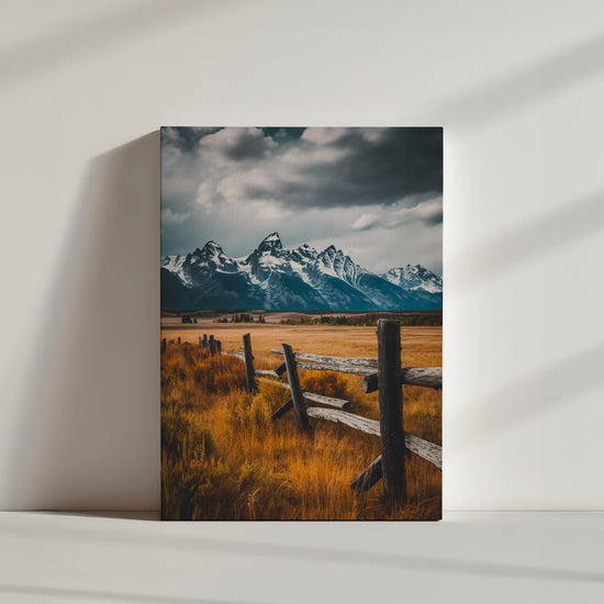 Framed mountain landscape photography print wall art