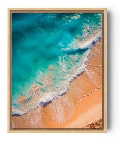 Illustration der Ruhe des Strandes, die Wandkunst veredelt die natürliche Schönheit