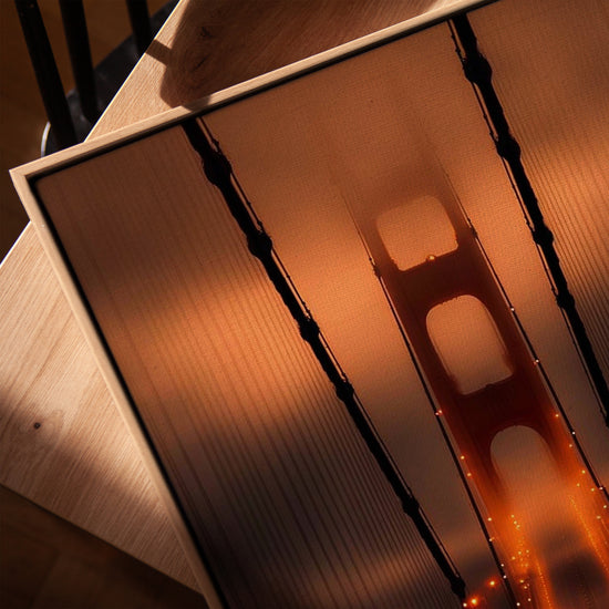 Golden Gate Bridge night canvas wall art for industrial office decor
