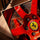 Red Ferrari rim decorative wall art for a contemporary living room