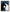 Tableau sur toile cheval noir et blanc fond bleu style minimaliste art équestre