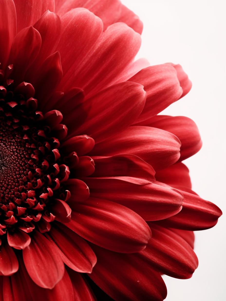 toile photo d'une fleurs rouge 