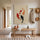 Tableau zen carpes koï rouge orange noir calligraphie asiatique décoration murale ambiance méditative