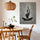 Tableau zen silhouette méditation yoga noir doré décoration murale salon apaisant