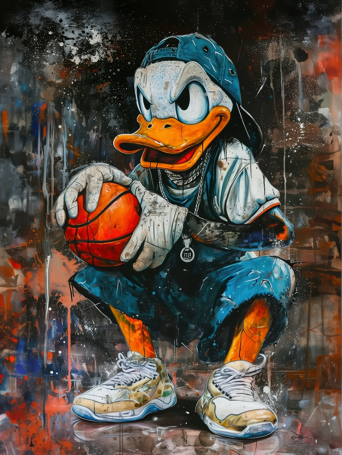 Basketball Duck Canvas Print – Urban Energy
