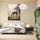 Horse wall art in a misty meadow – pastoral equestrian print for a calming bedroom