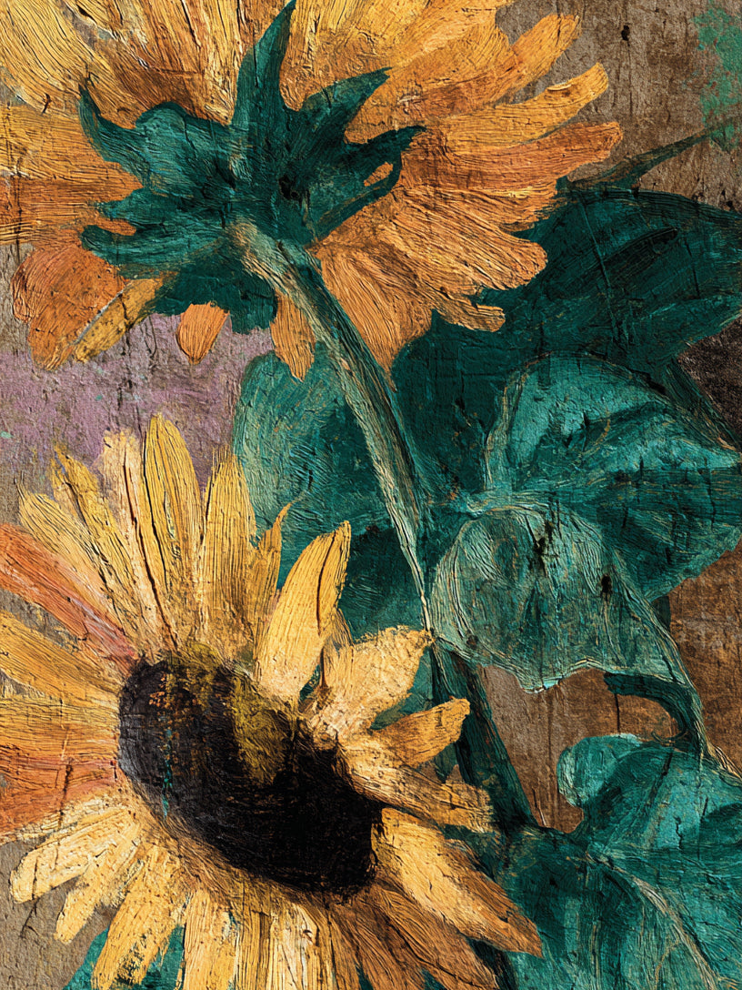 Tableau Tournesols - Charme rustique