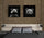 Set of two panda wall art prints (back and front views) for a master bedroom, yin and yang style