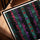 Tableau motifs africains géométriques pour bureau scandinave