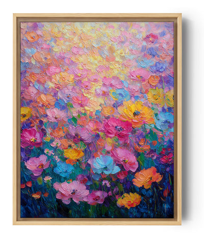 Farbiges florales Bild im impressionistischen Stil für eine lebendige und helle Stimmung