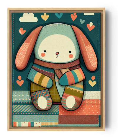 Tableau doudou coloré pour bebe