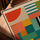 Bauhaus geometric canvas wall art for Scandinavian living room decor
