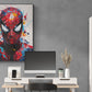 Toile artistique Spiderman au-dessus du bureau élégant.