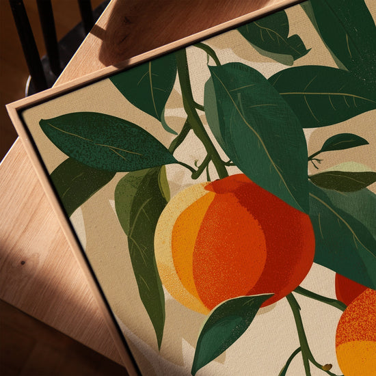 Oranges pop art tableau illustration pour cuisine minimaliste