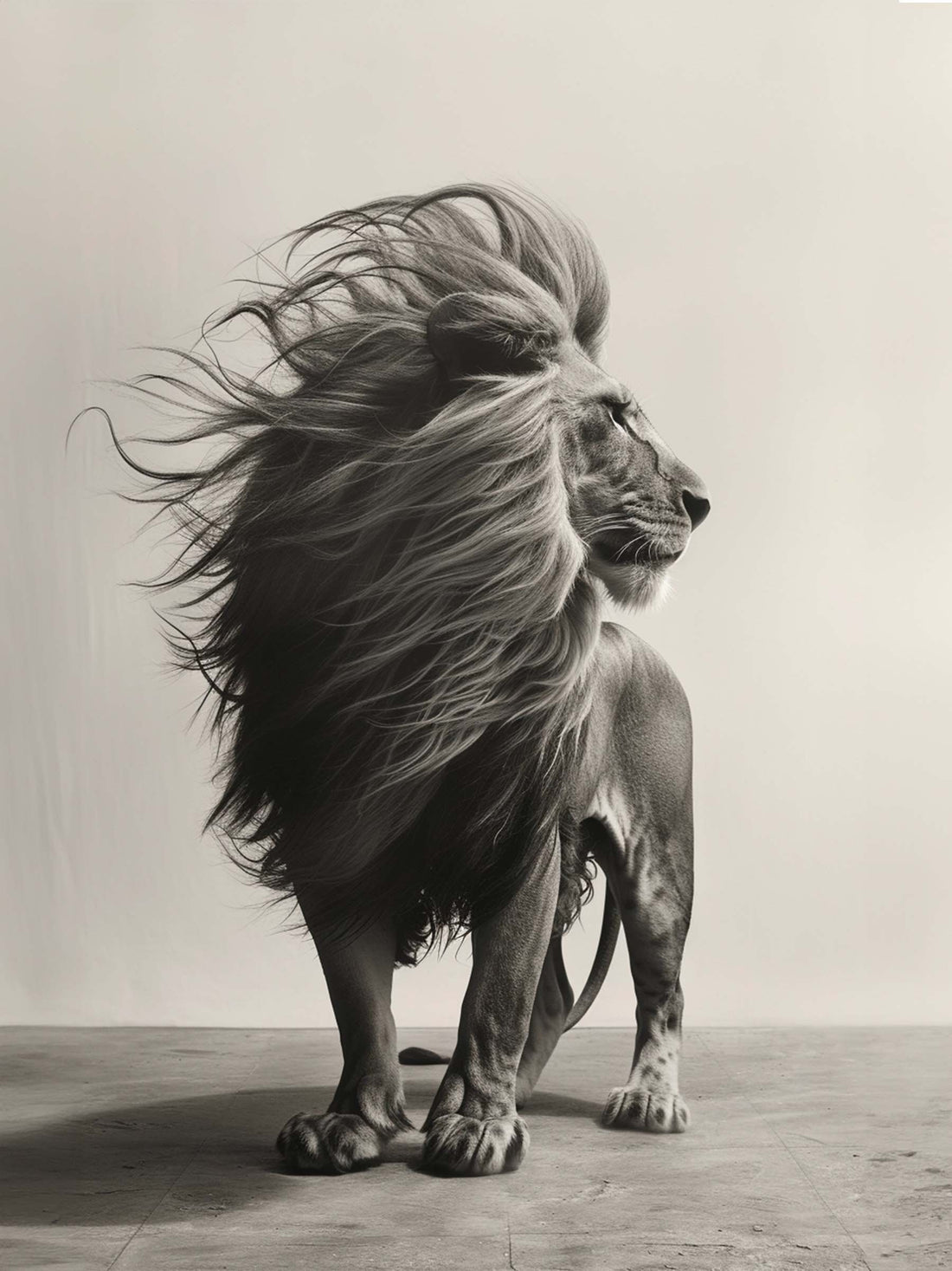 Majestic Lion Canvas Wall Art - Strength & Wild Serenity