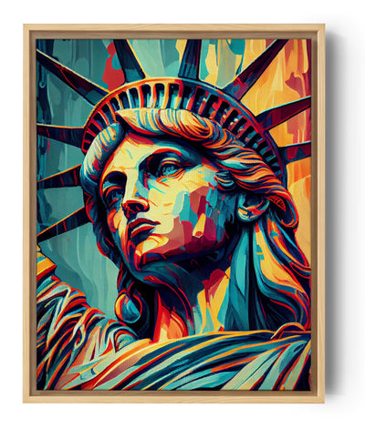 tableau moderne statue de la liberté