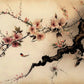 Tableau japonais estampe de cerisier rose 