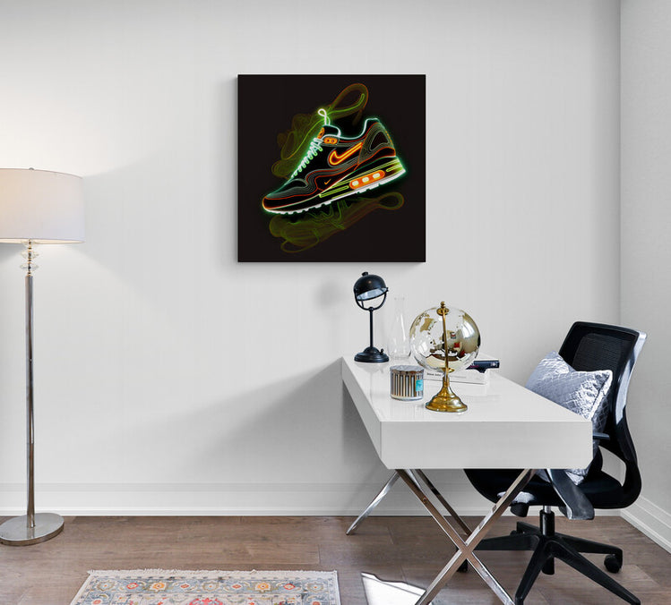 Tableau Nike Air Max néon