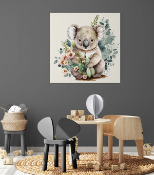 koala canvas art for baby nursery