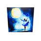 tableau bleu ballerine arabesque clair de lune