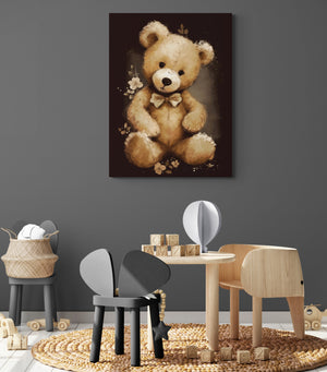 Teddy Bear Canvas: Sweetness and Poetry