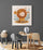Kids decor art boy dressed as lion, brown for baby room