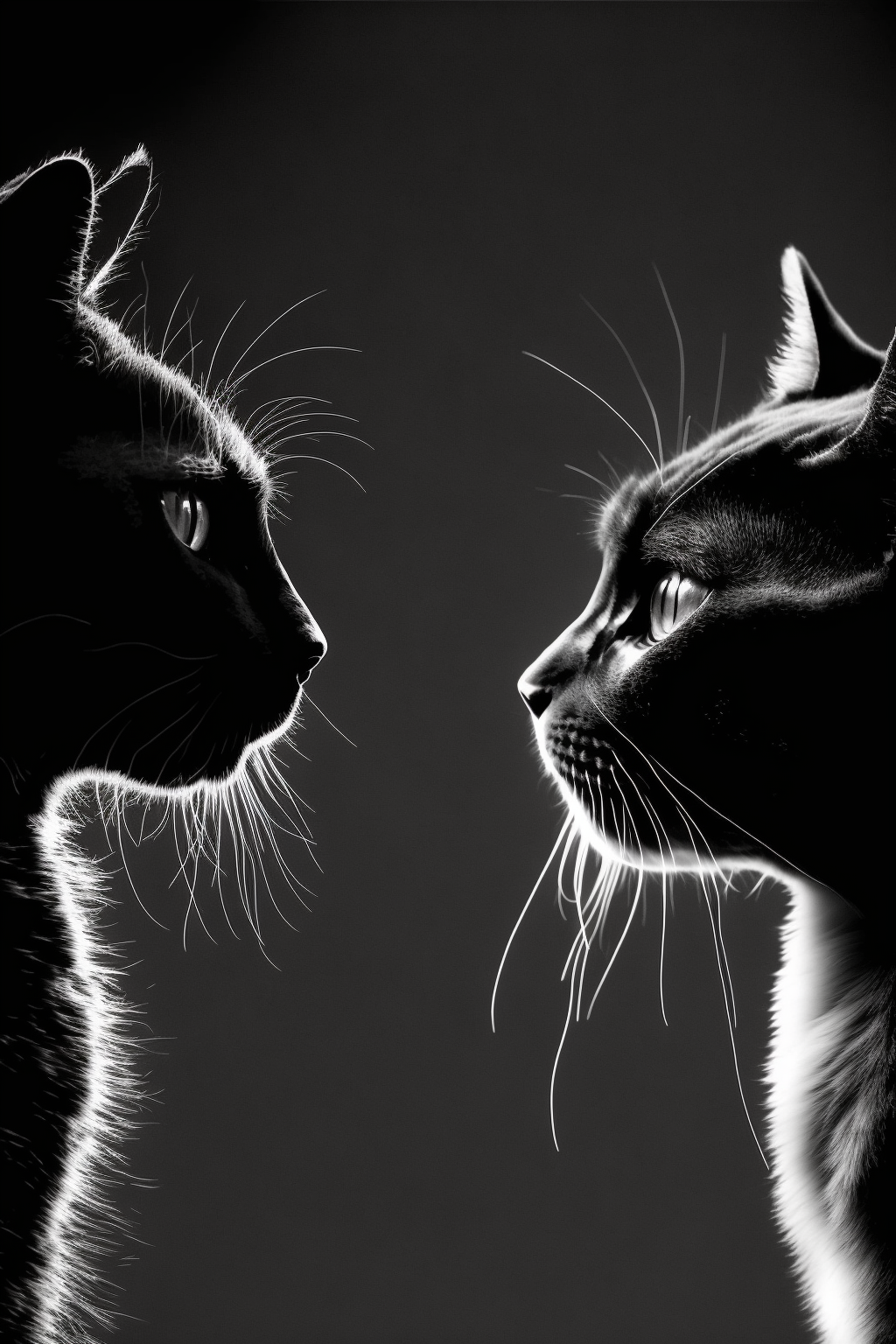 Mystical Cats Canvas Wall Art – Mesmerizing Eyes