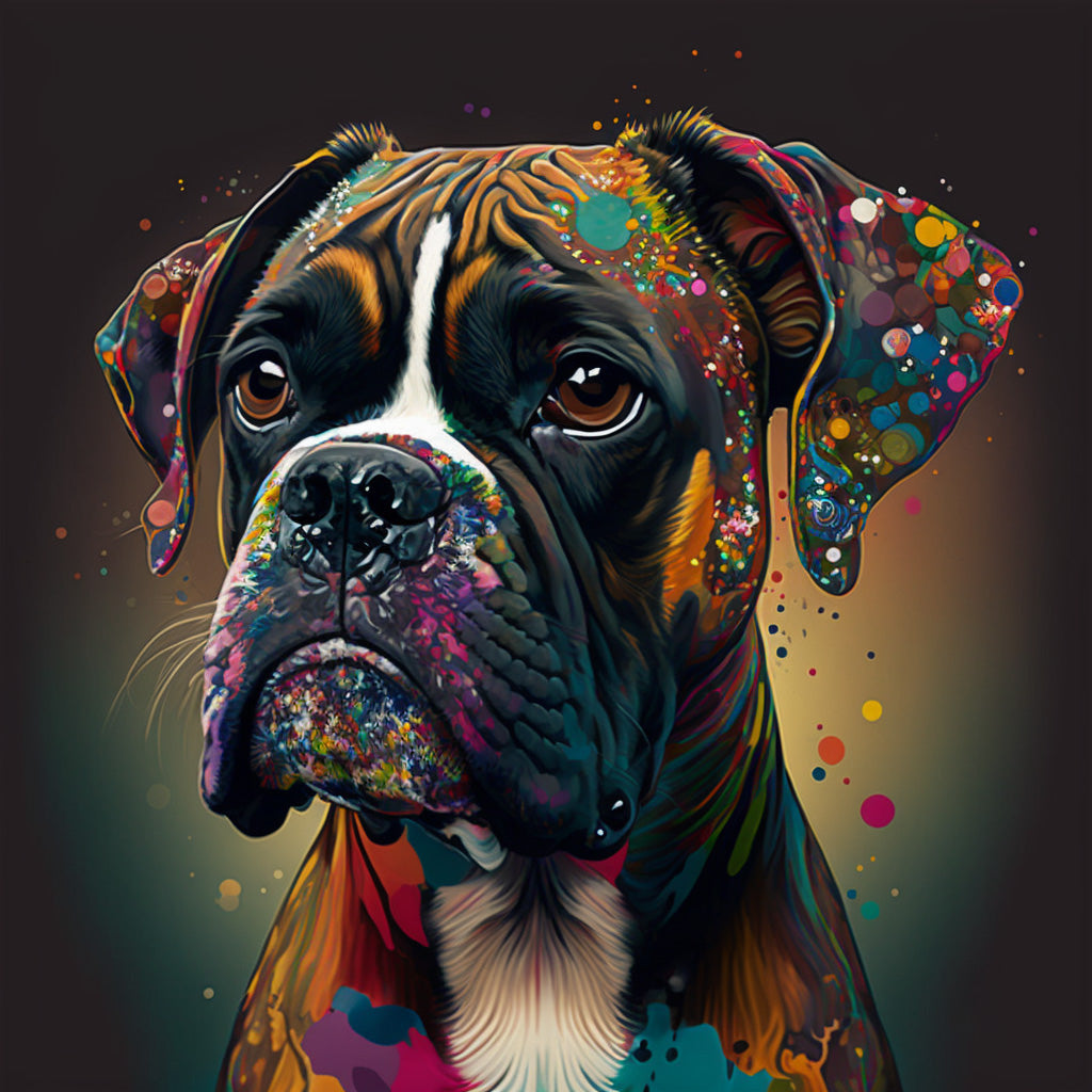 Toile décorative Boxer Pop Art - Énergie vibrante