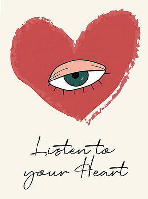 red heart canvas for teenage girl's room