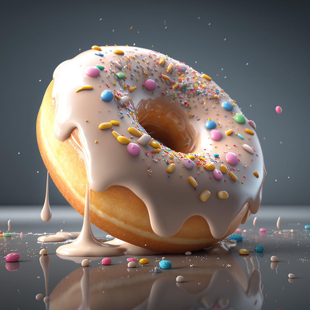 Grand tableau Donut gourmand - Douceur pastel