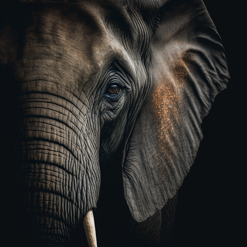 Tableau décoratif Éléphant - Puissance élémentale