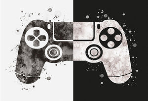 gaming canvas featuring a video game controller