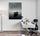 Zen nature wall art, calm sea with a boat on the water
