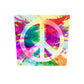 tableau plexiglas peace and love coloré