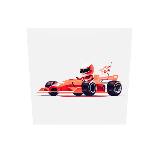 Tableau plexiglas voiture de course, formule 1 rouge