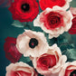 Tableau décoratif, une ode à la beauté et à l'émotion que suscitent les roses, symboles intemporels d'amour. Les roses rouges symbolisent la passion, tandis que les roses blanches représentent pureté et innocence. Dessinées avec délicatesse et aux couleurs vives