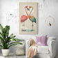 Gemälde: Amor und Flamingo