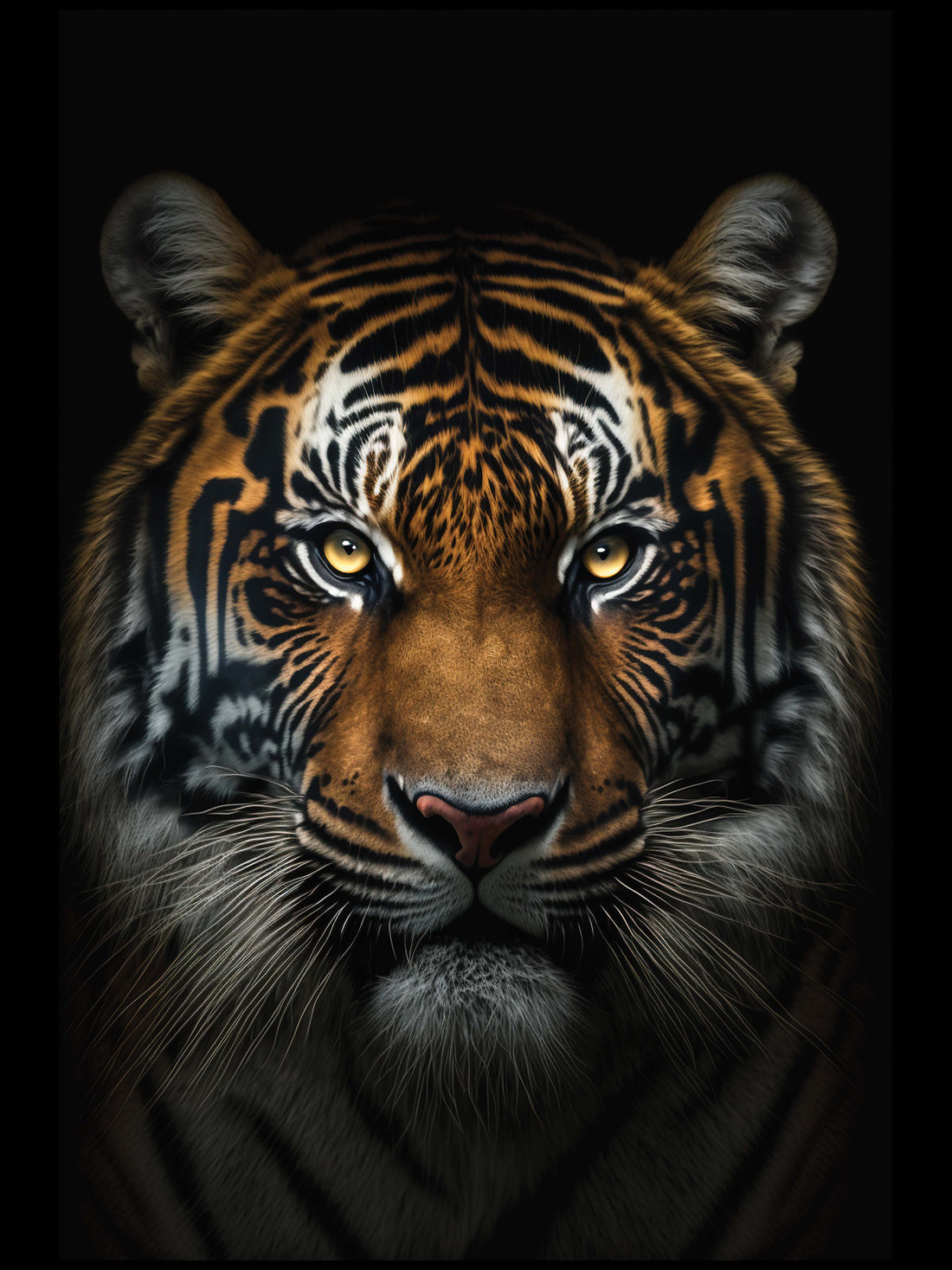 Wild Tiger Canvas Wall Art - Power & Grace
