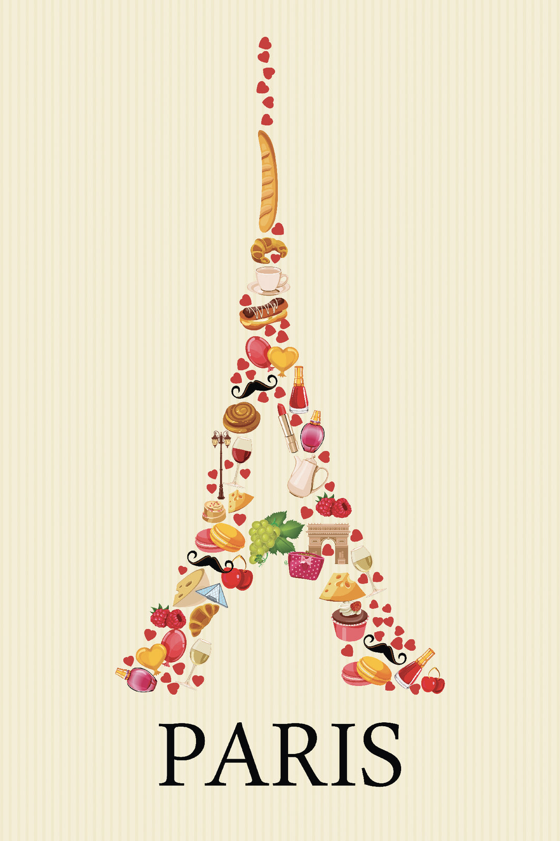 Toile Paris Tour Eiffel - Brunch gourmand