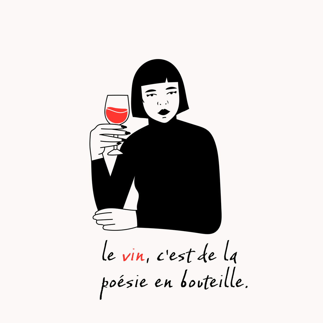 Tableau Vin - Charme poétique en cuisine